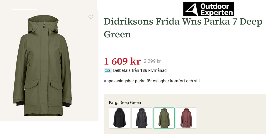 30% rabatt på alla Didriksons kläder, både till barn och vuxna!